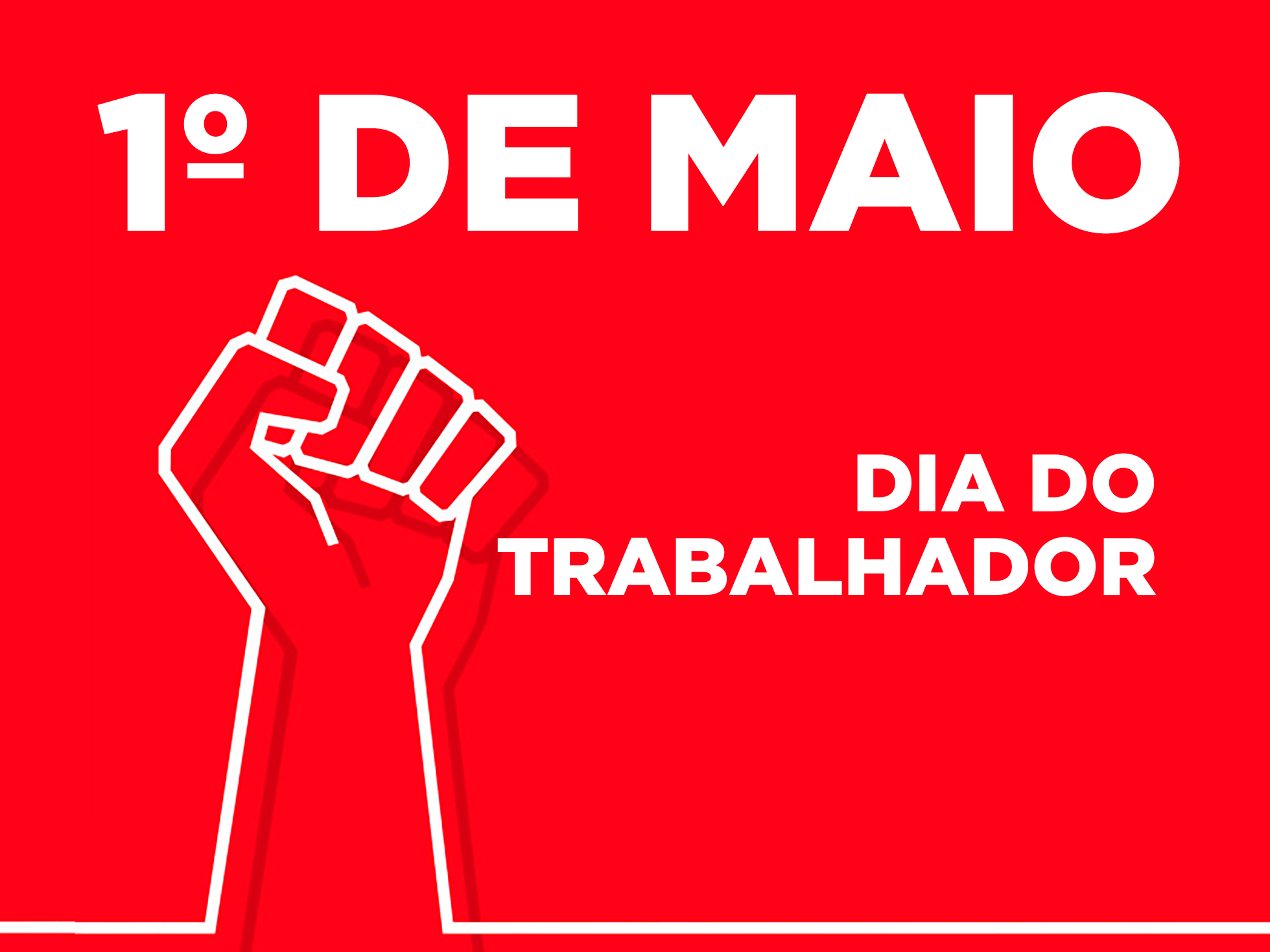 SINTRAPAV-SP INFORMA: ESTAREMOS FECHADOS ENTRE OS DIAS 01 E 04 DE MAIO. RETORNAREMOS EM 05/05